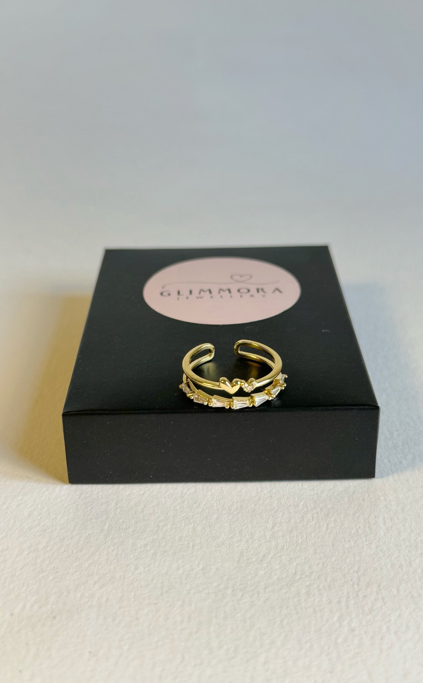 Golden Love Pair Ring